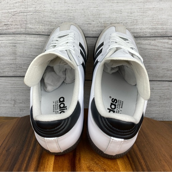NEW adidas Samba Classic White Dark Gum Sole Indoor Soccer Shoe 772109 Men’s 11 - Picture 10 of 12
